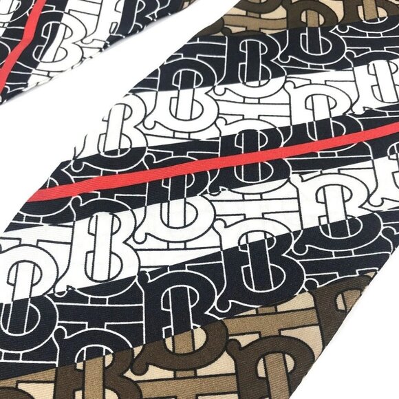 BURBERRY 8018660 Monogram TB Hair Accessories Hair Scarf Chignon Net Scrunchie - Picture 11 of 15